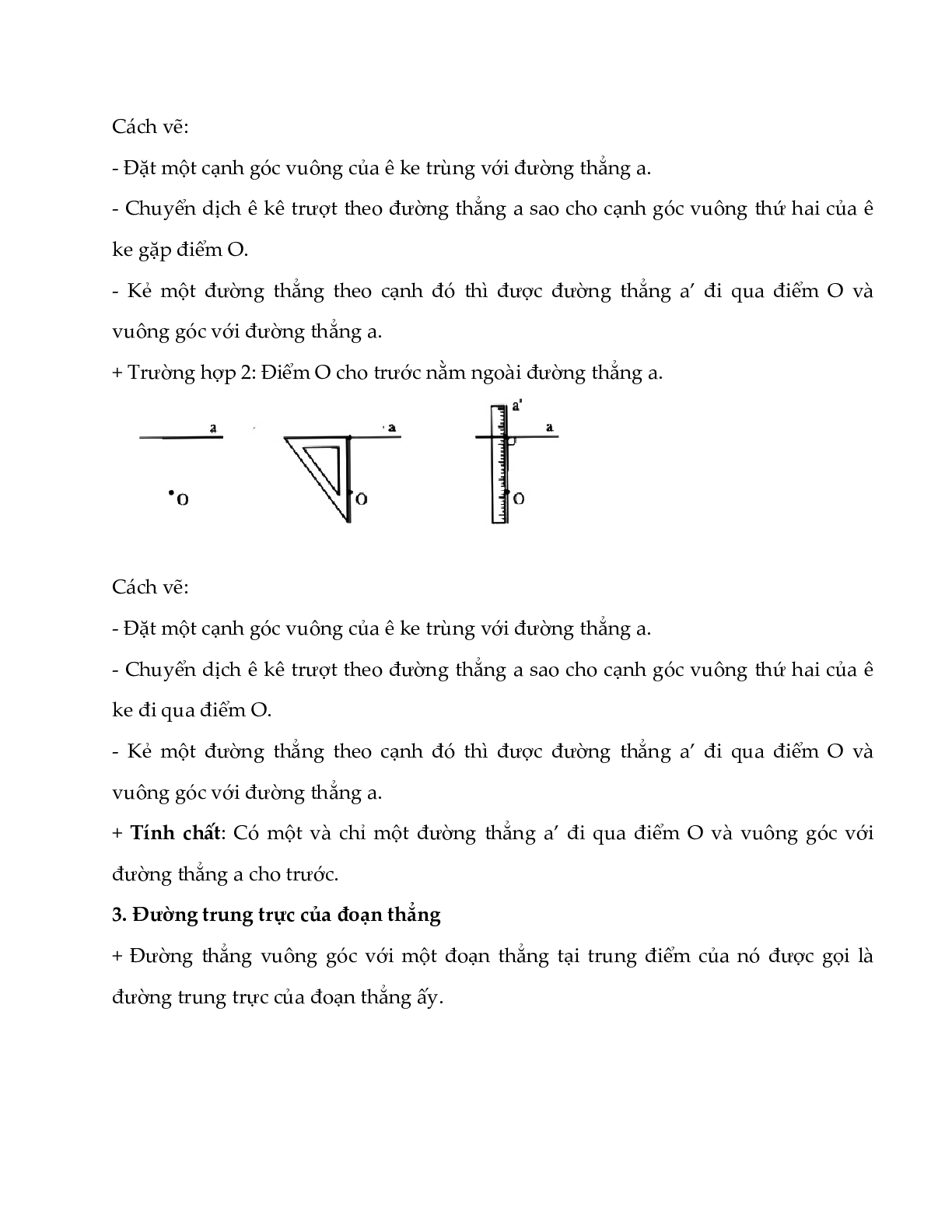 Lý thuyết Toán lớp 7: Hai đường thẳng vuông góc (trang 2)