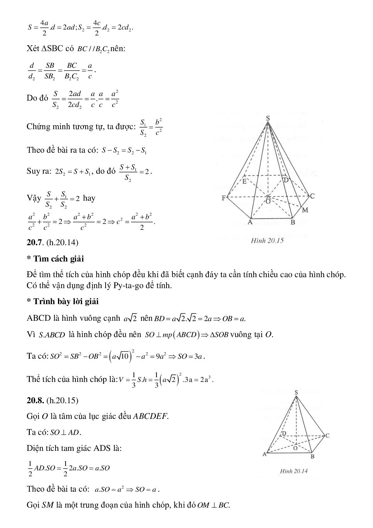 Hình chóp đều - Hình học toán 8 (trang 10)