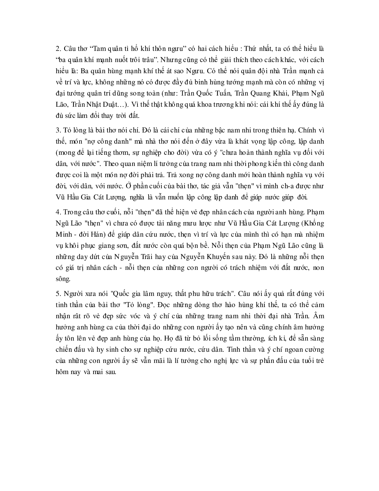 Soạn bài Tỏ lòng - ngắn nhất Soạn văn 10 (trang 2)