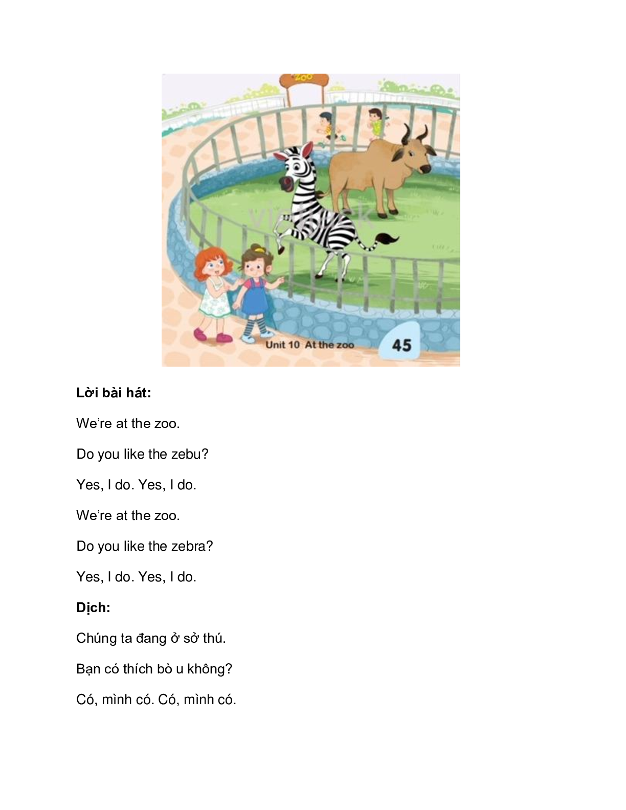 Tiếng Anh lớp 2 Unit 10 Lesson 3 trang 45 – Kết nối tri thức (trang 3)