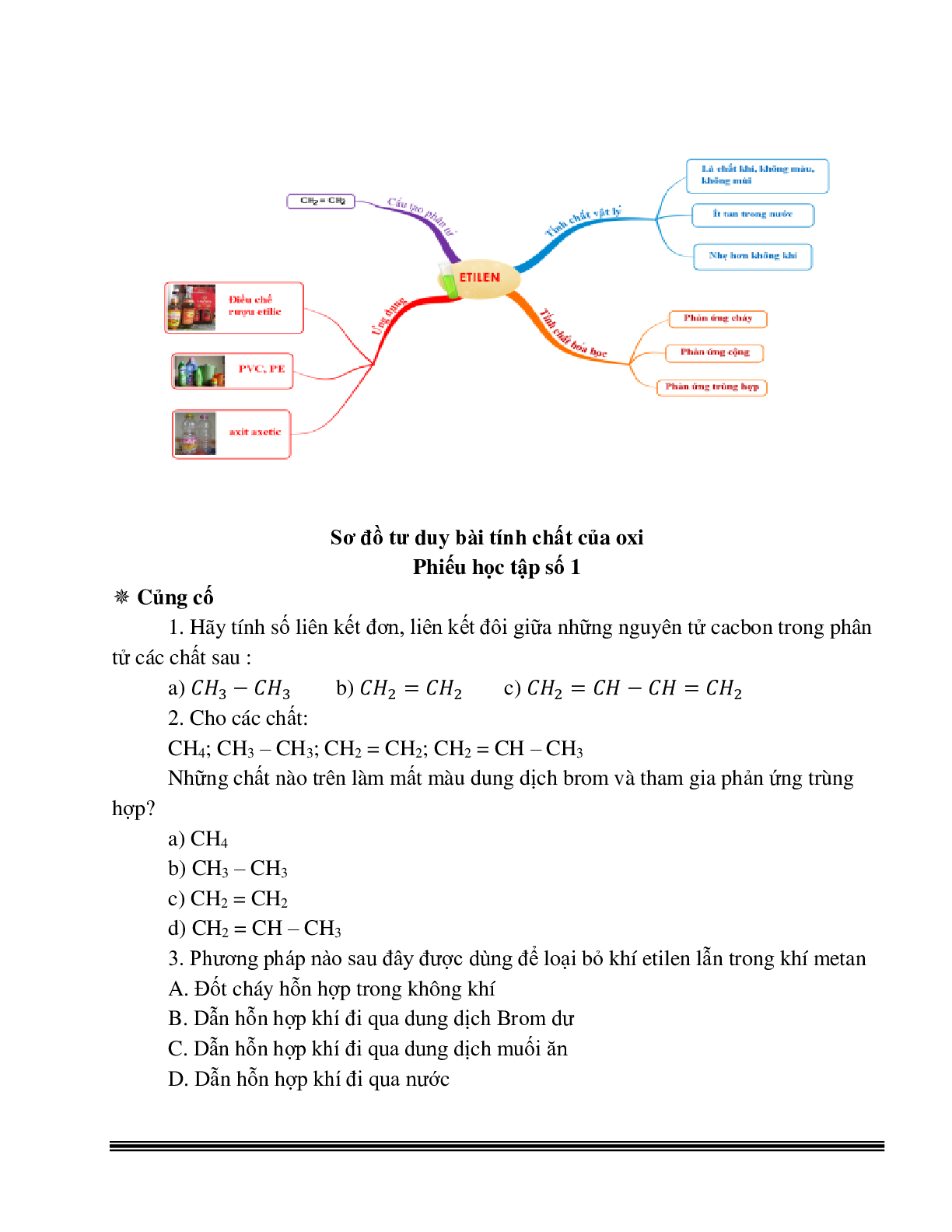 Giáo án Hóa học 9 bài 37 Etilen mới nhất (trang 7)