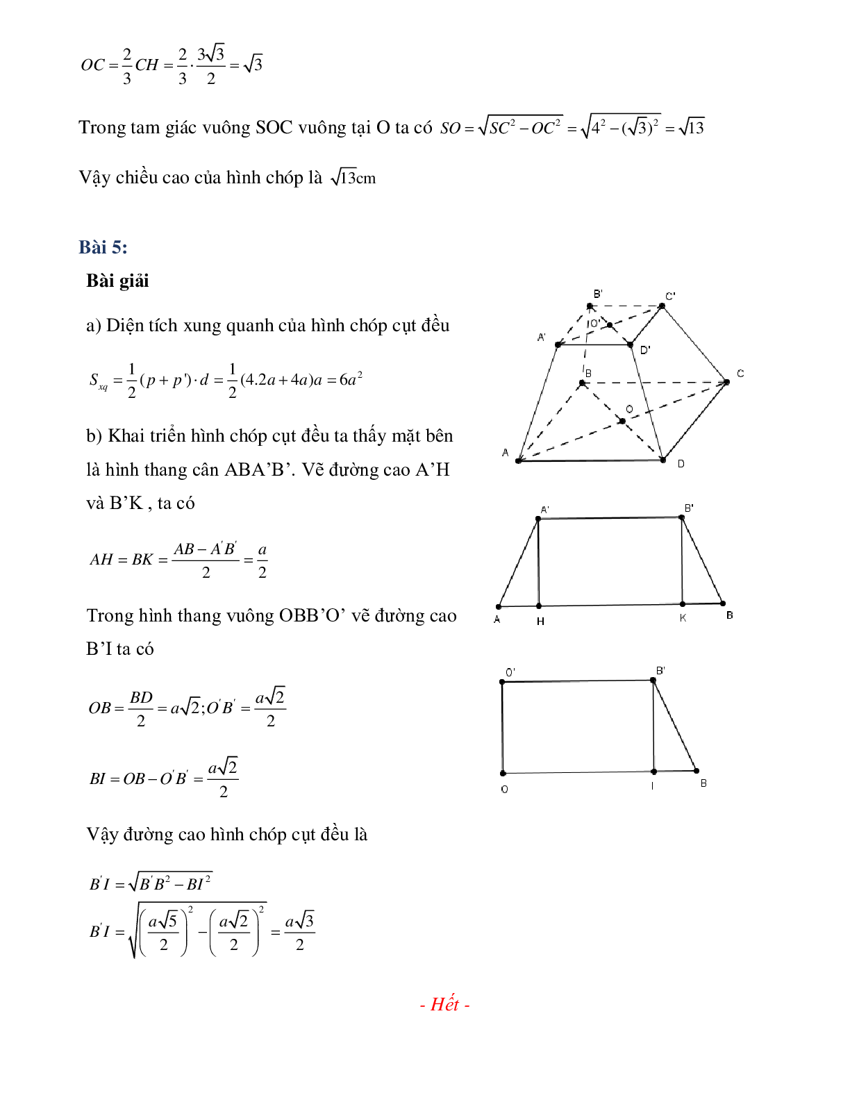 Phiếu bài tập tuần 33 - Toán 8 (trang 4)