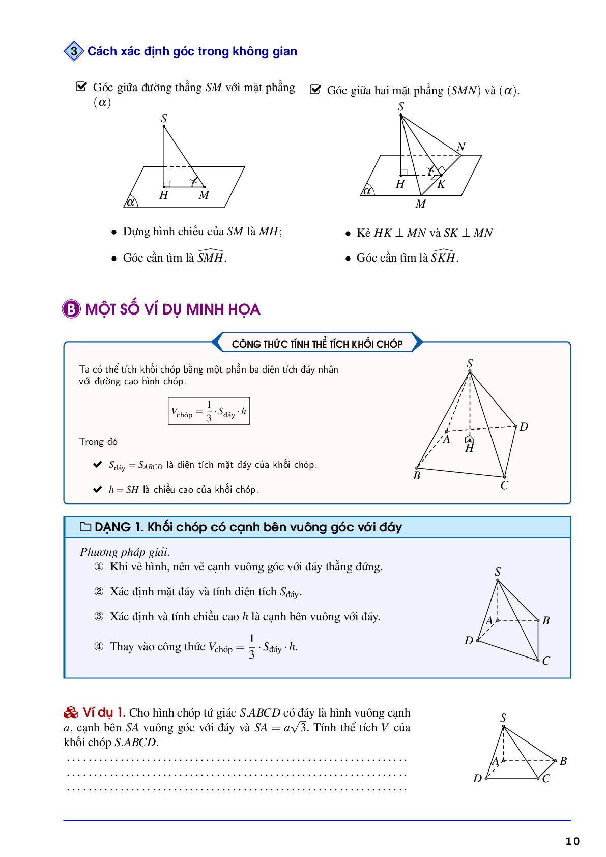 Lý thuyết và bài tập khối đa diện và thể tích khối đa diện (trang 10)