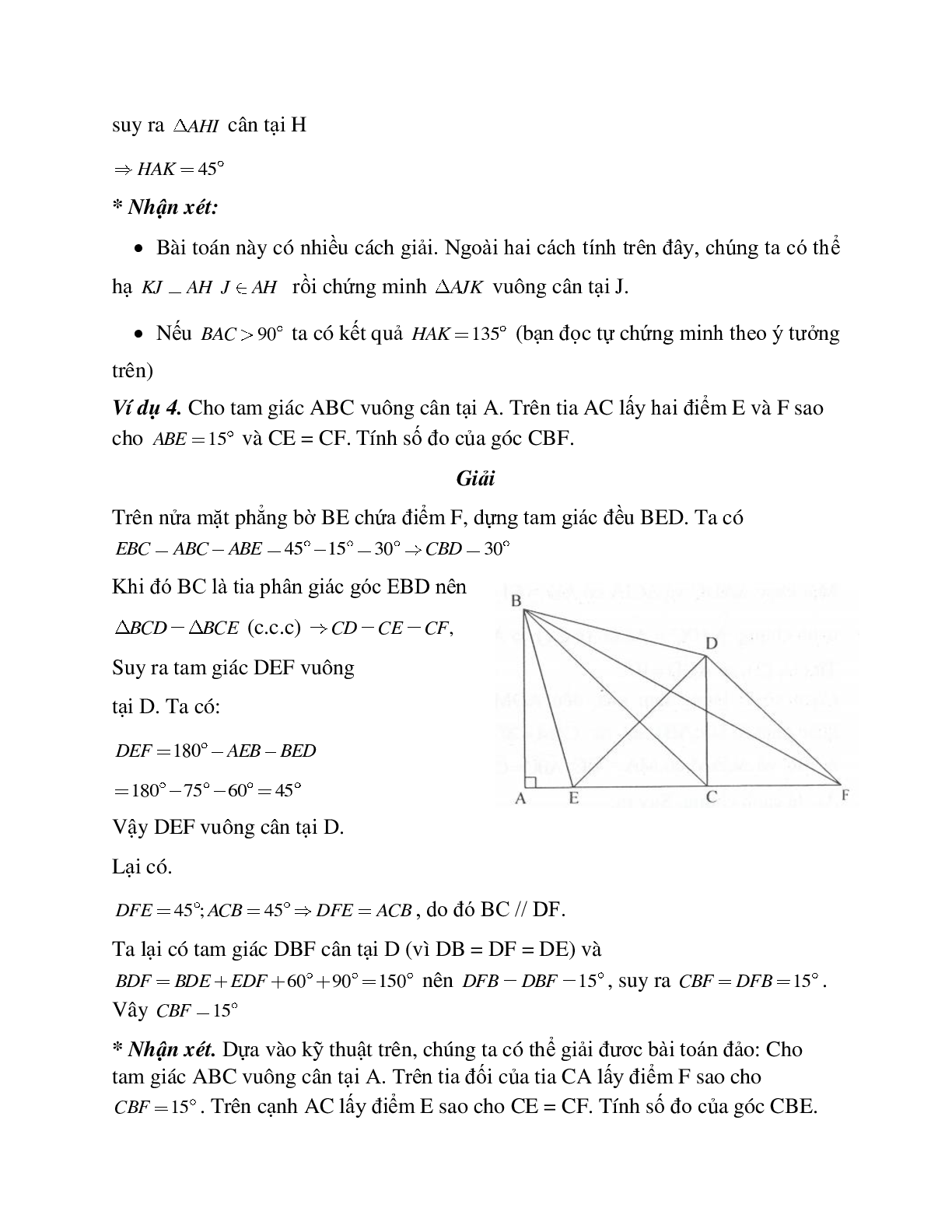 Phương pháp giải và bài tập về Tính số đo góc hình học lớp 7 có lời giải (trang 4)