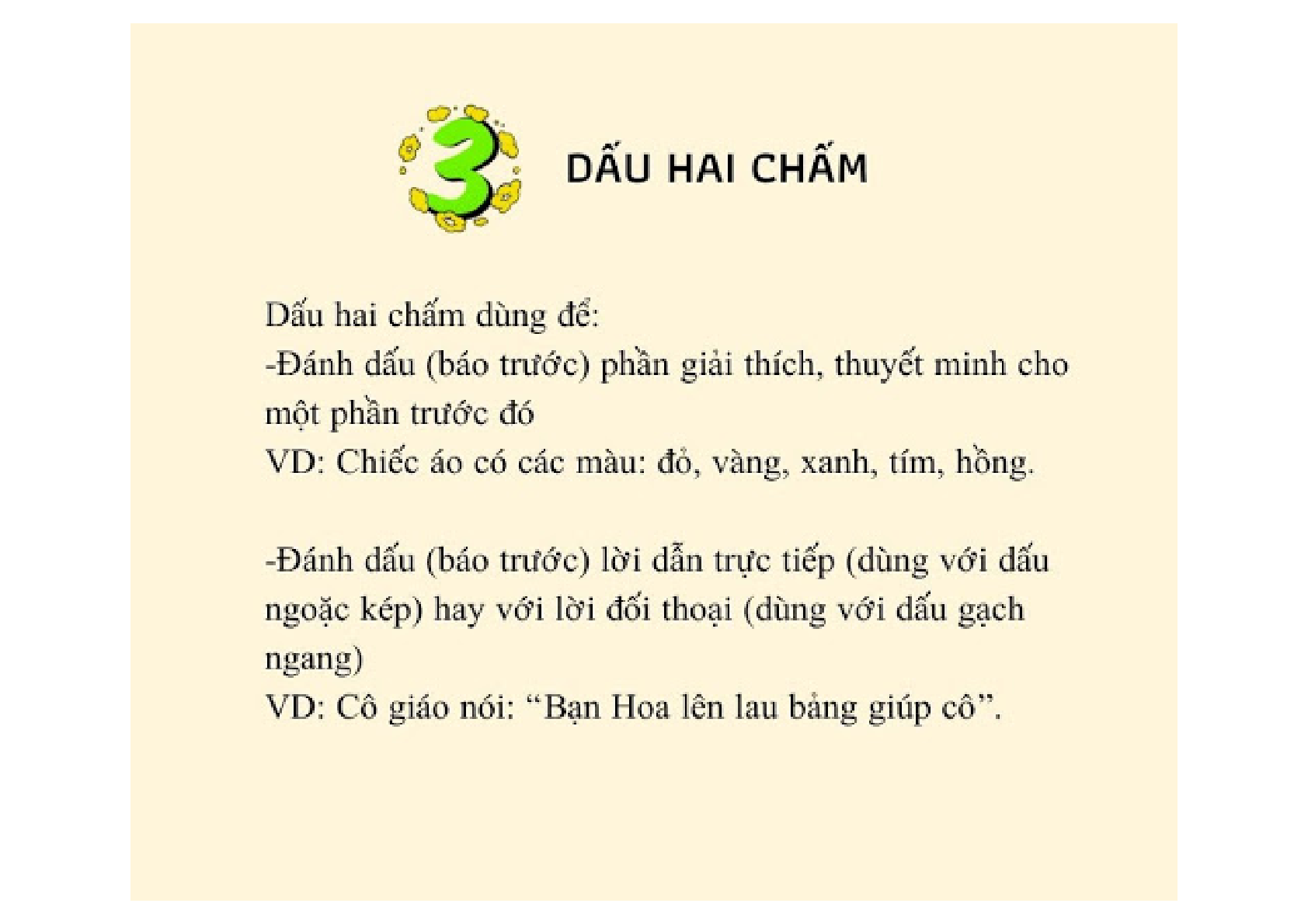 Lý thuyết, bài tập về cách chuyển đổi dấu câu môn Tiếng Việt lớp 3 có đáp án (trang 3)