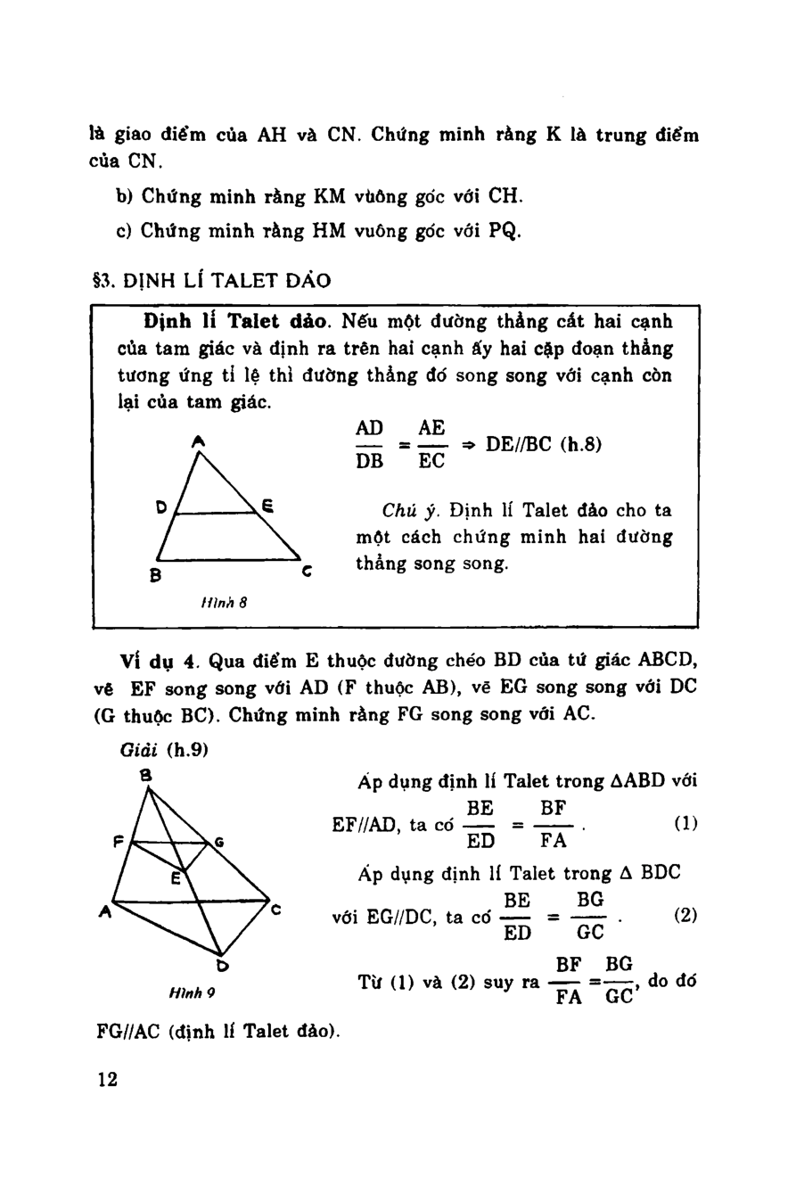 Các bài tập và chuyên đề tam giác đồng dạng Toán 8 chọn lọc (trang 10)