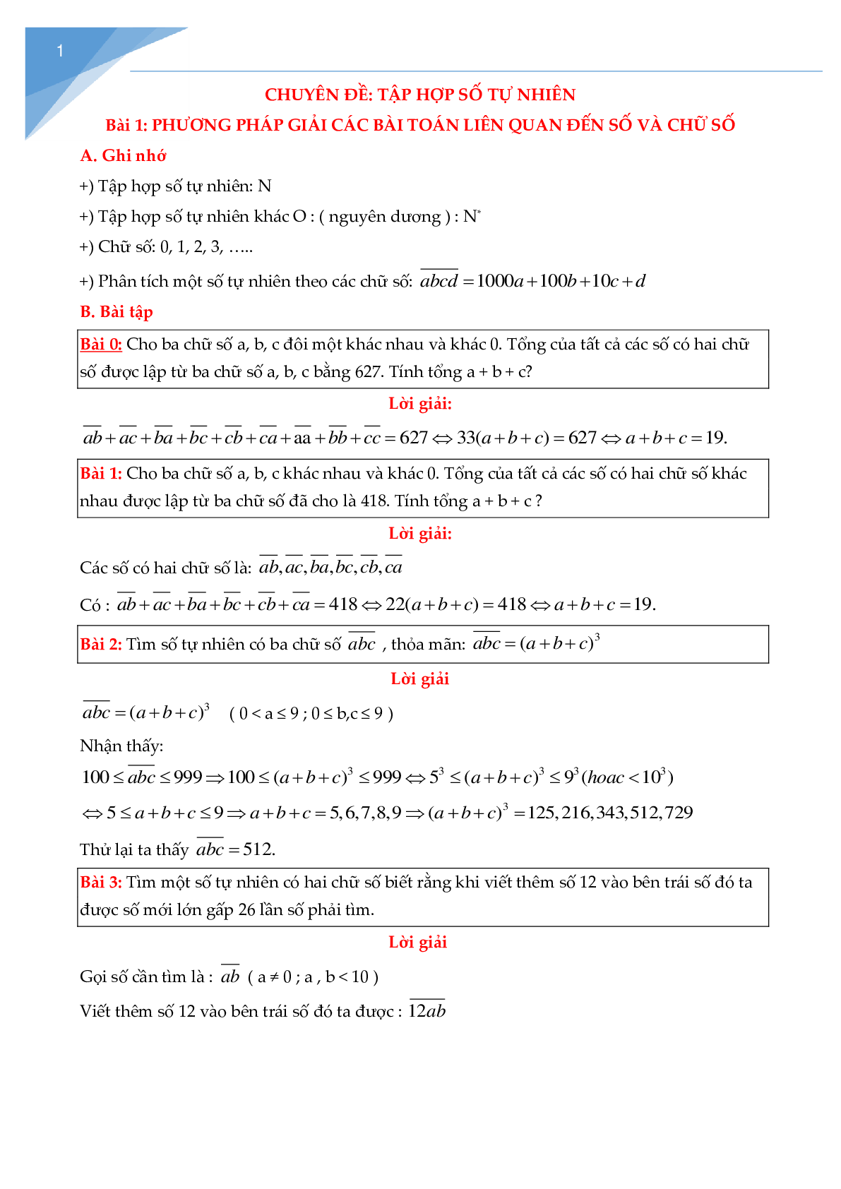 Chuyên đề tập hợp số tự nhiên cực hay (trang 1)