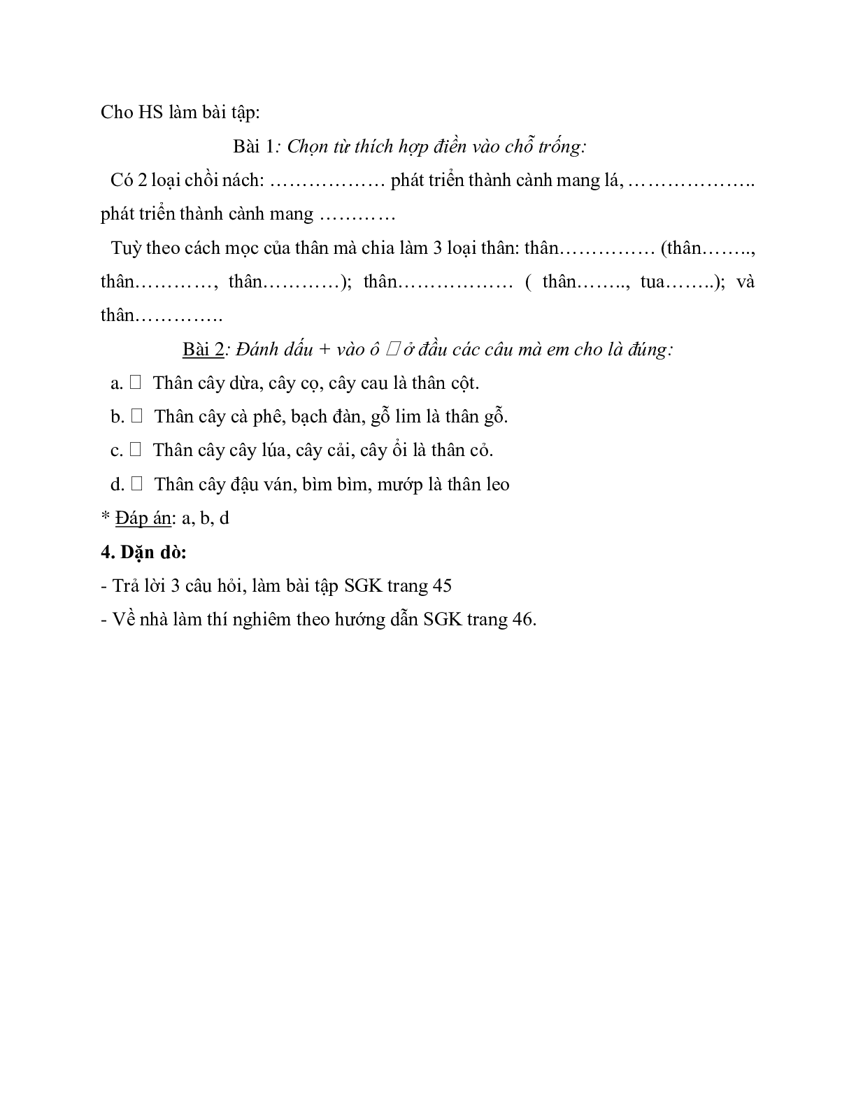 Giao Án Sinh Hoc 6 Bài 13 - CV5512 (trang 4)
