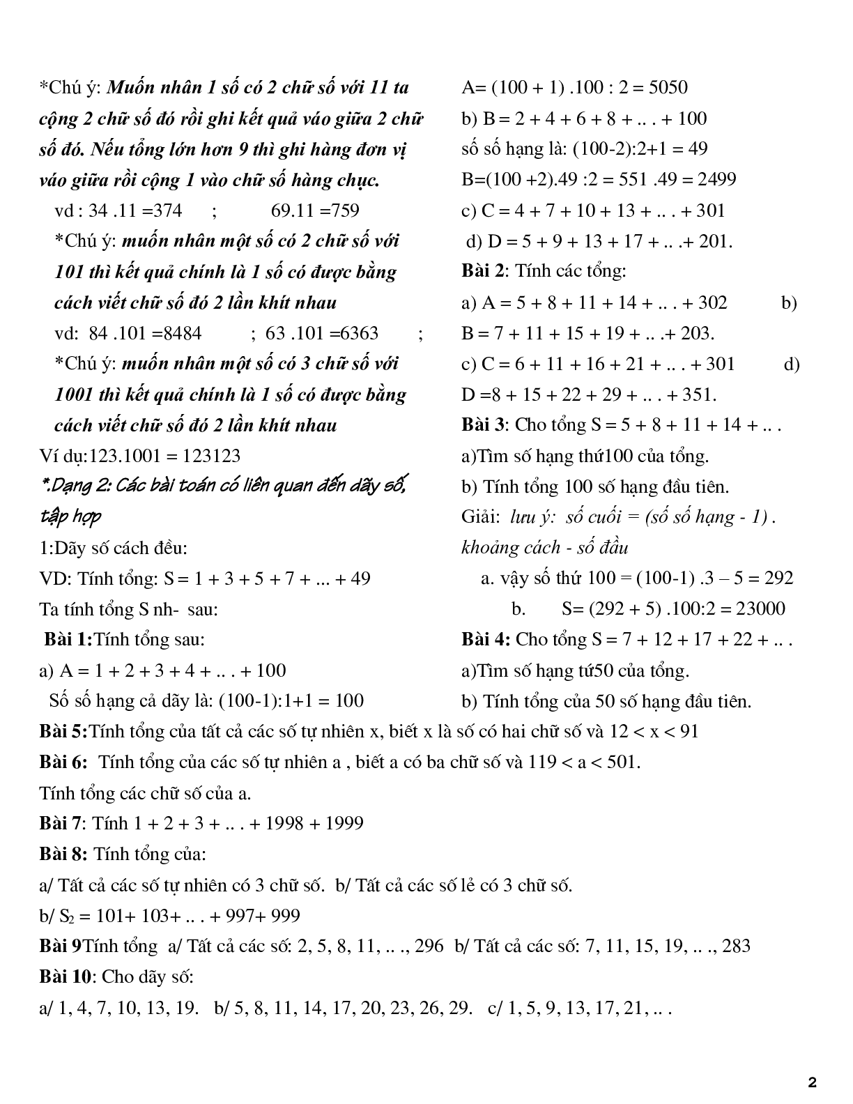 Các phép toán trong N (trang 2)