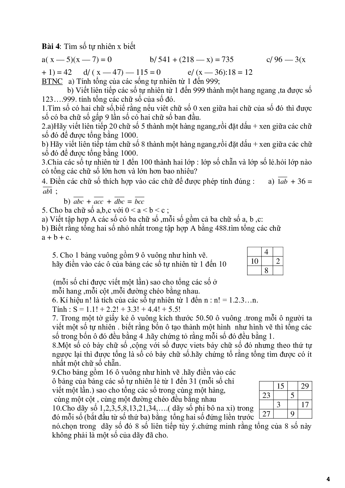 Các phép toán trong N (trang 4)