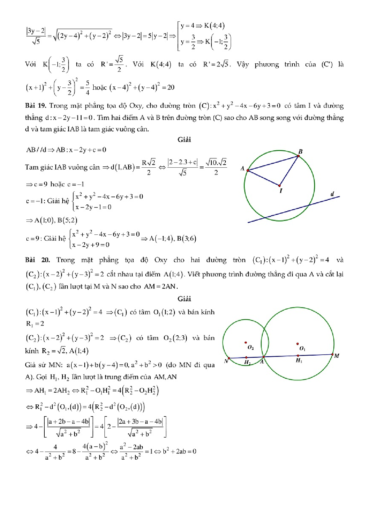51 bài toán Đường tròn trong chuyên đề Hình học phẳng (trang 10)