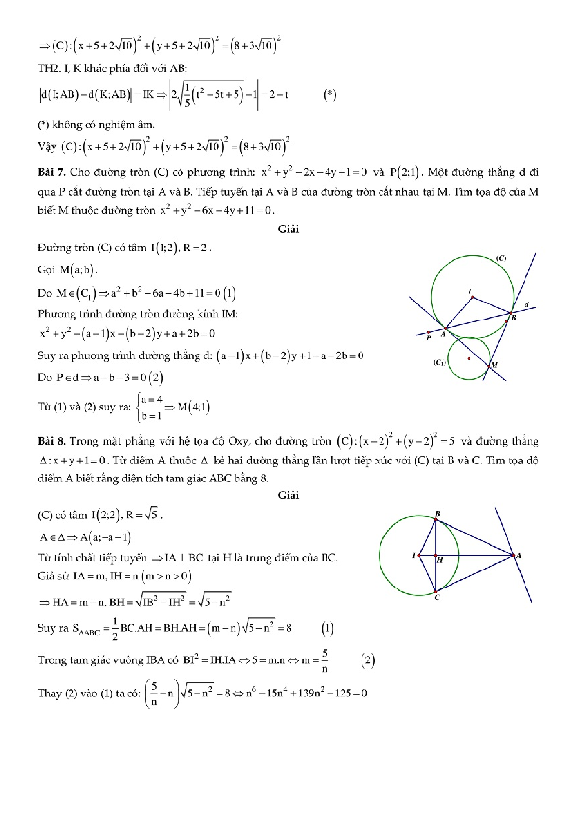 51 bài toán Đường tròn trong chuyên đề Hình học phẳng (trang 4)