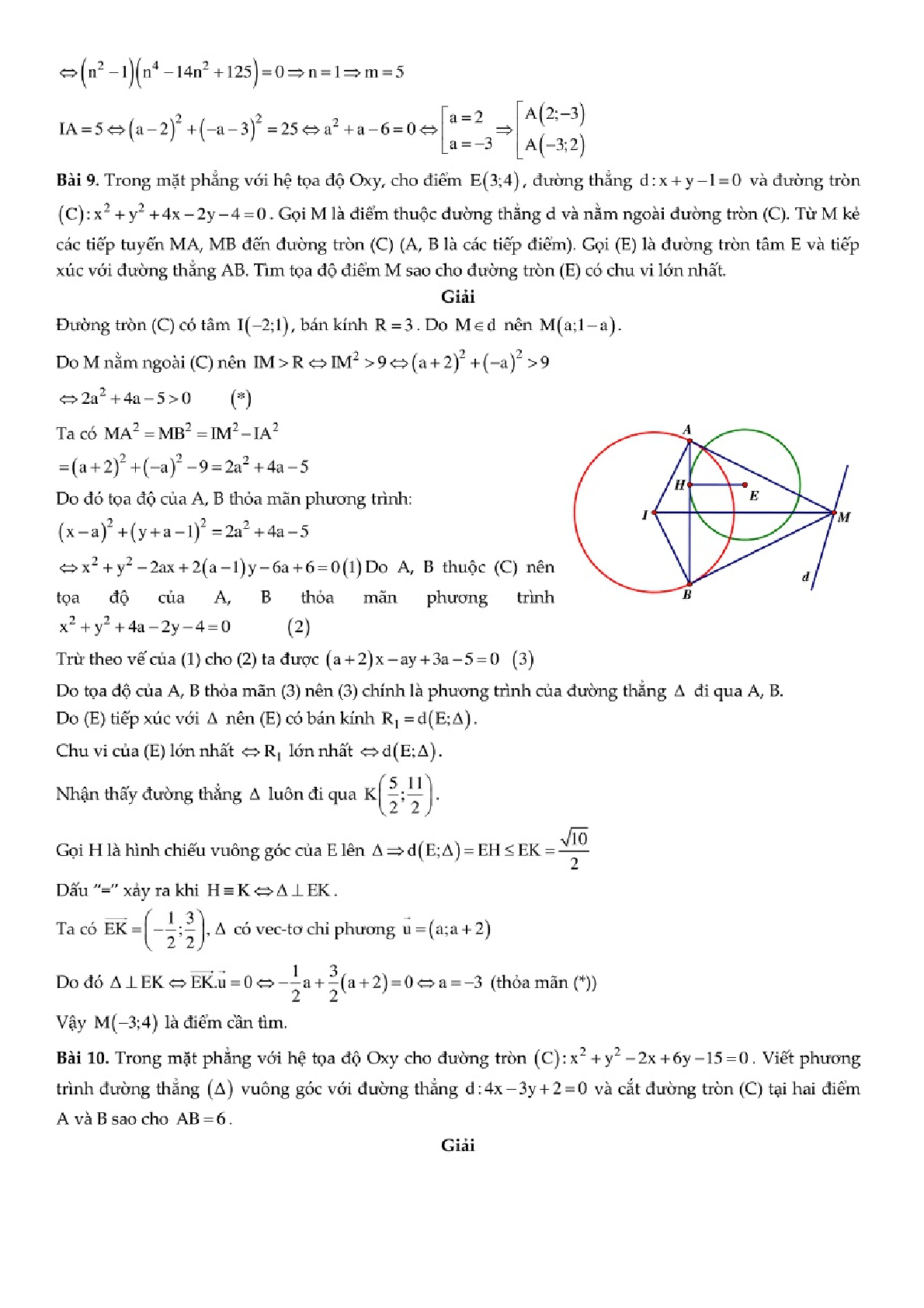 51 bài toán Đường tròn trong chuyên đề Hình học phẳng (trang 5)
