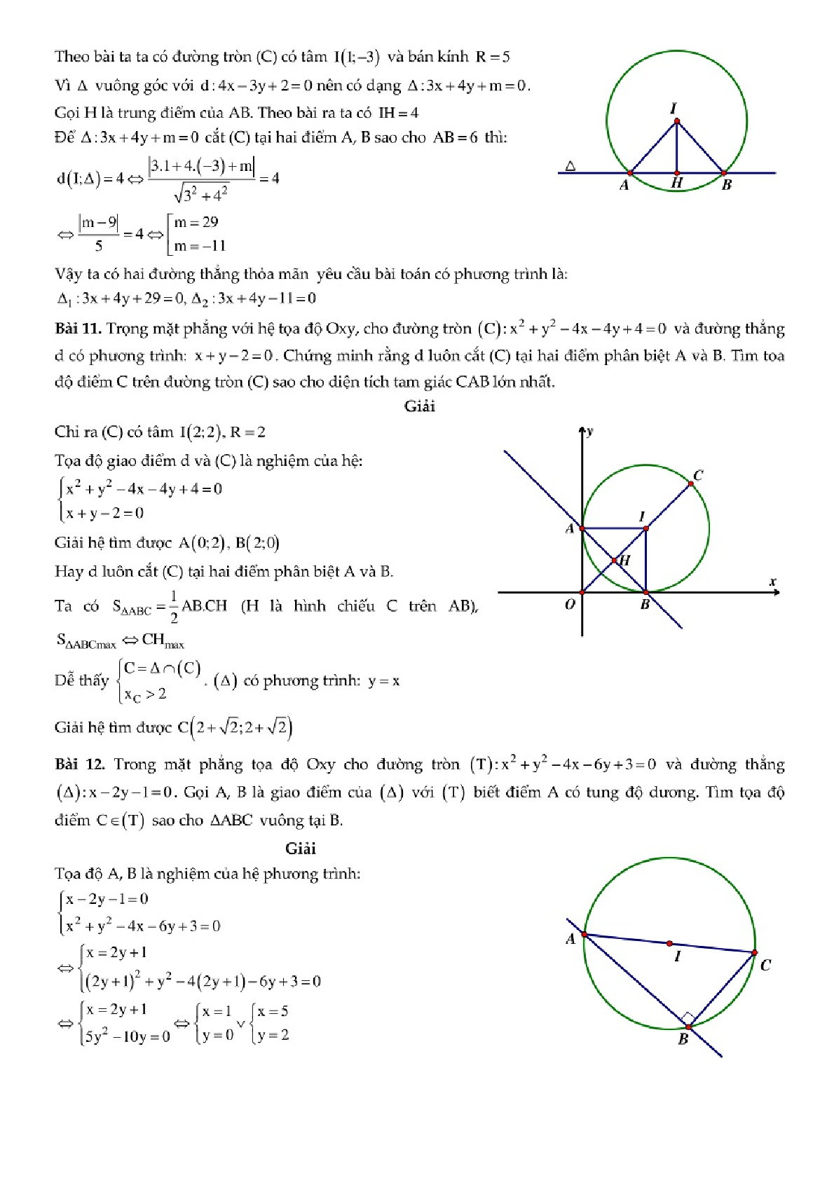 51 bài toán Đường tròn trong chuyên đề Hình học phẳng (trang 6)
