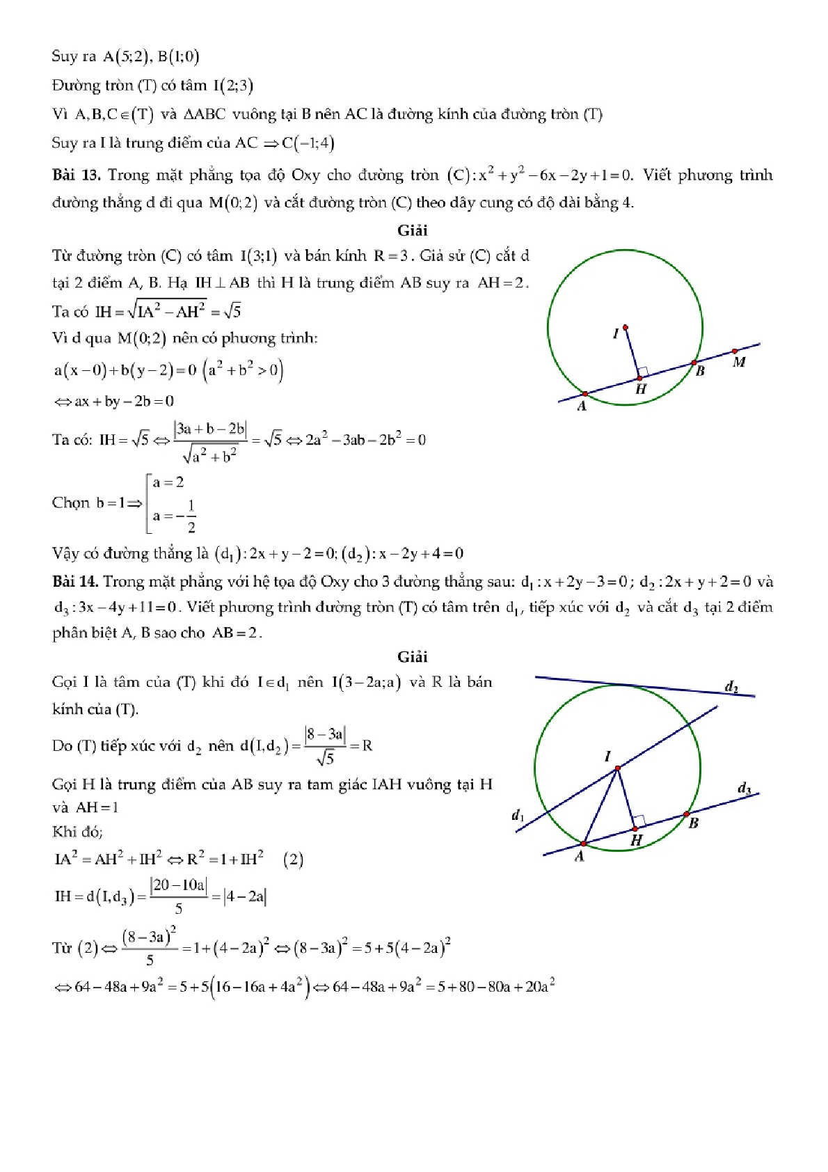 51 bài toán Đường tròn trong chuyên đề Hình học phẳng (trang 7)