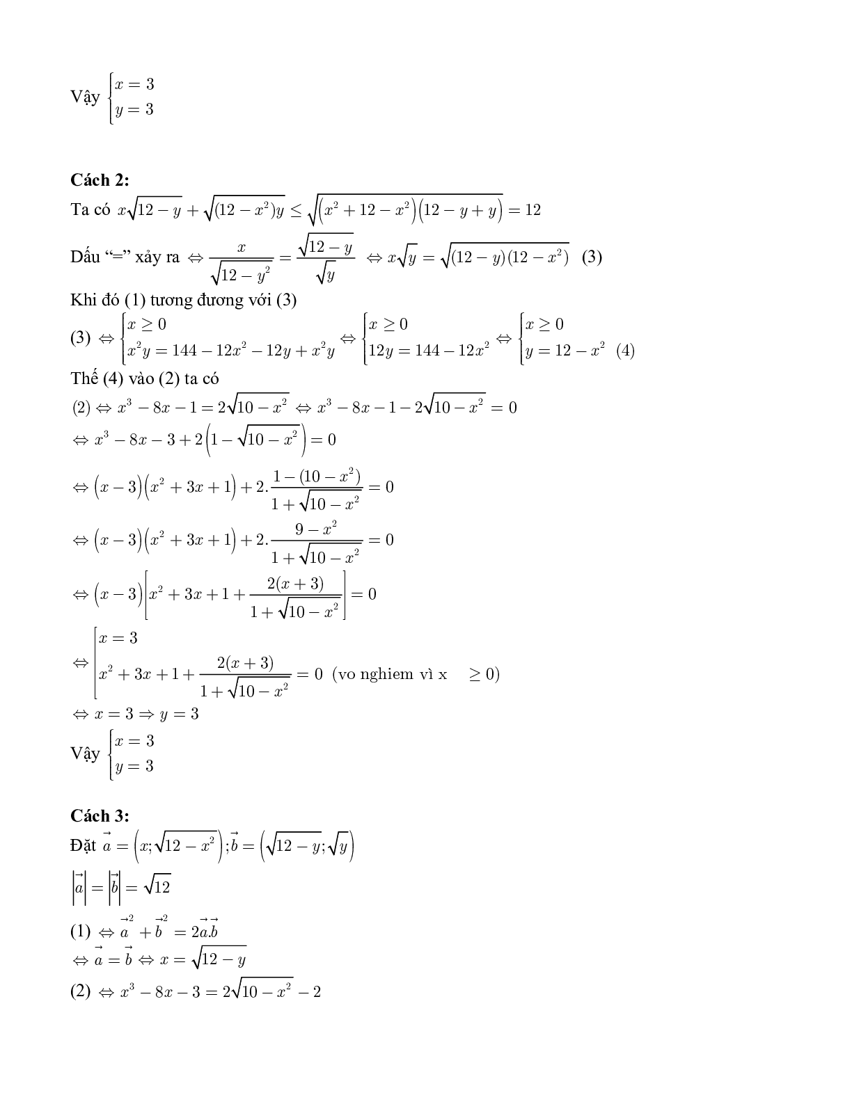Tuyển tập 100 bài toán Hệ phương trình (trang 2)