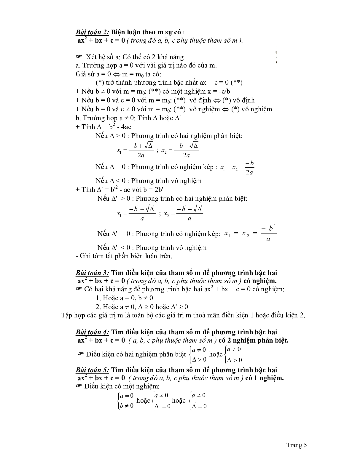 Lý thuyết và bài tập phần Đại số Toán lớp 9 (trang 5)
