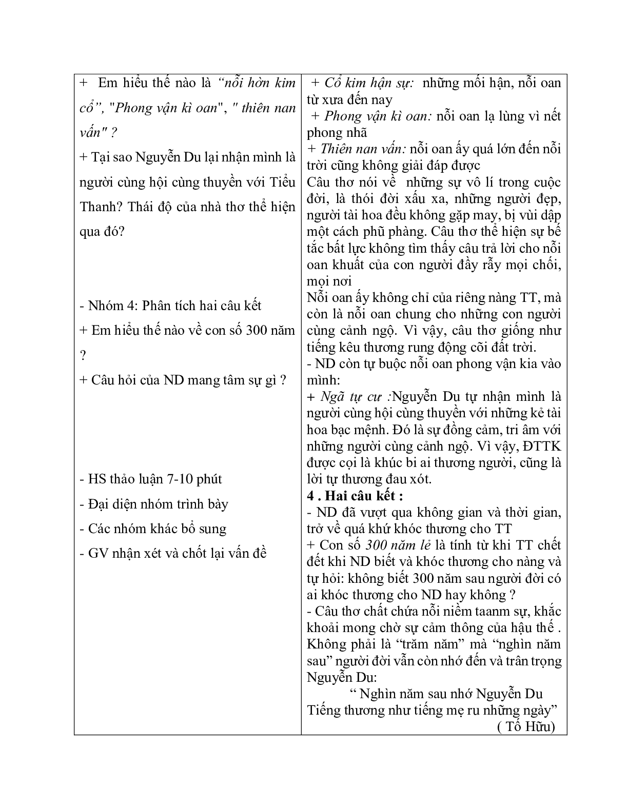 Giáo án ngữ văn lớp 10 Tiết 40: Đọc tiểu thanh kí (trang 4)