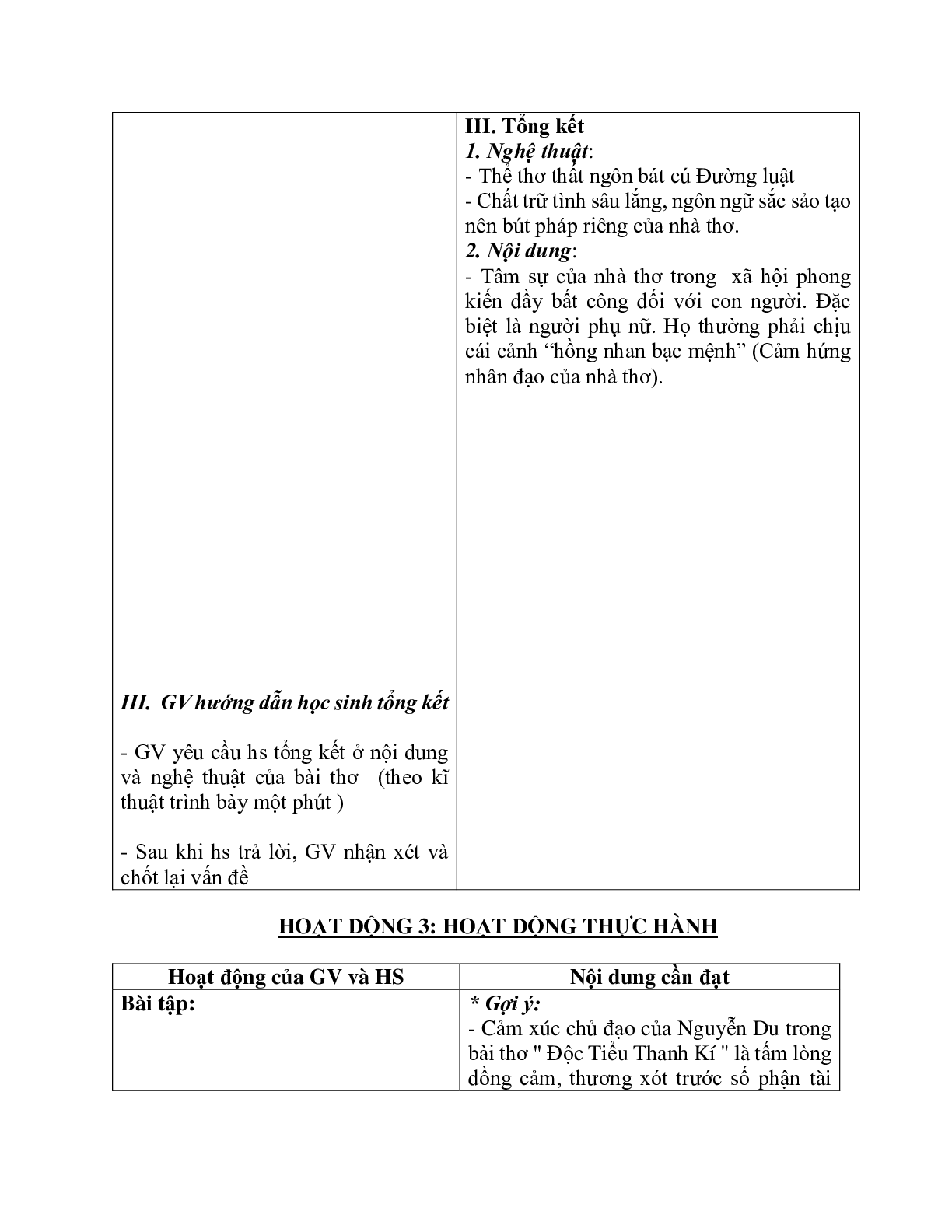 Giáo án ngữ văn lớp 10 Tiết 40: Đọc tiểu thanh kí (trang 5)