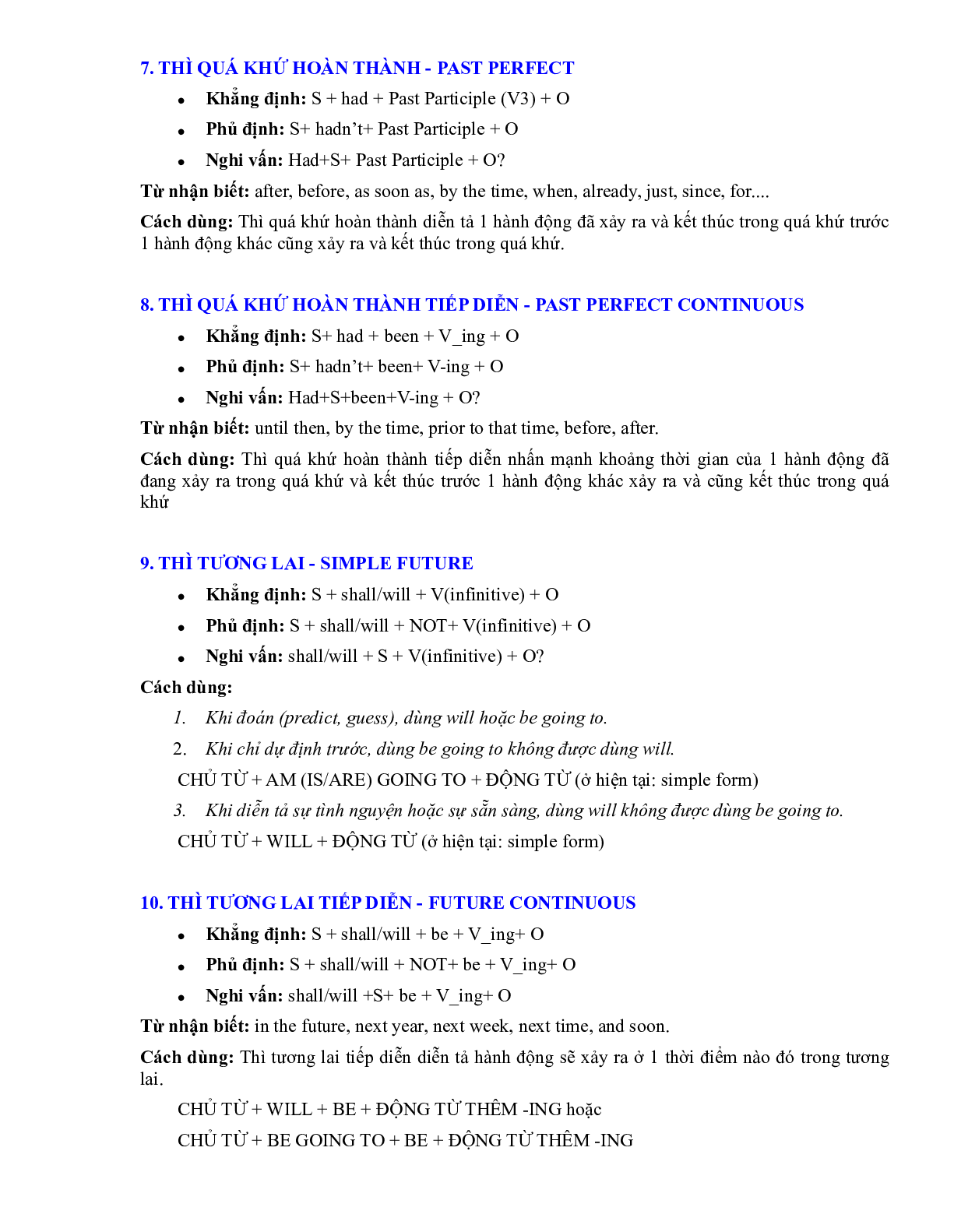 12 Thì thường sử dụng trong Tiếng anh (trang 4)