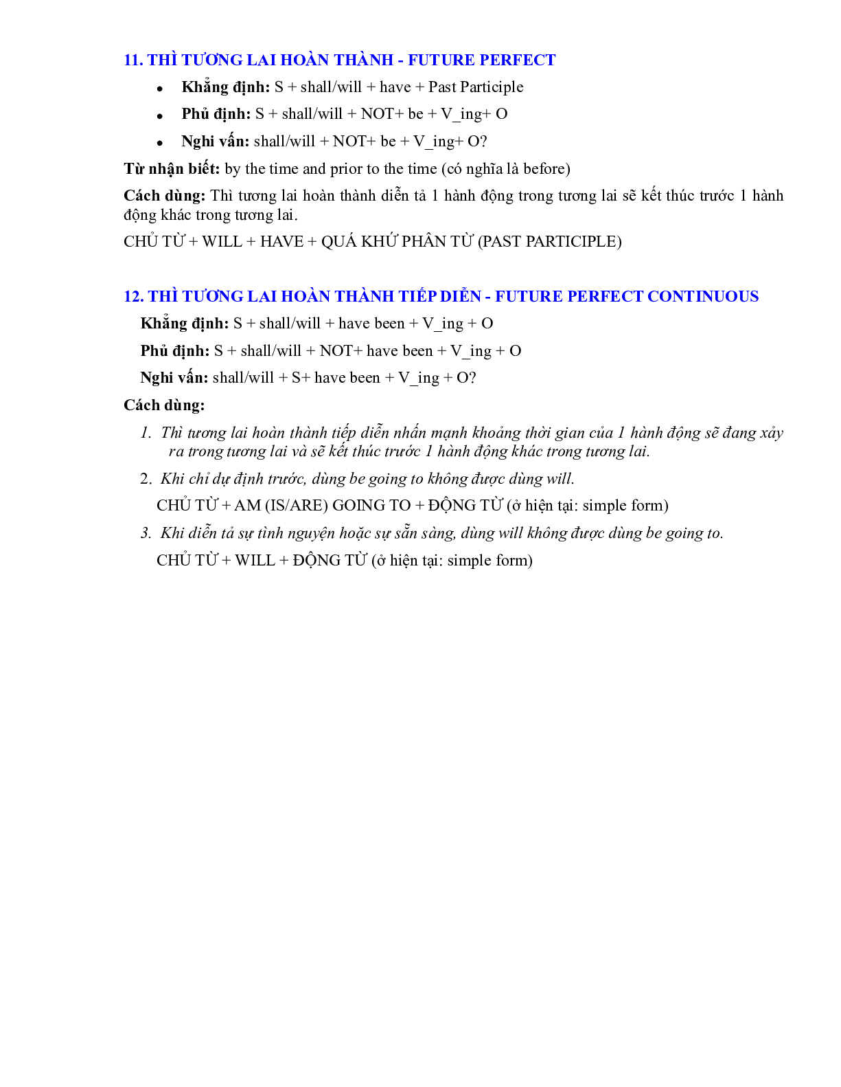 12 Thì thường sử dụng trong Tiếng anh (trang 5)