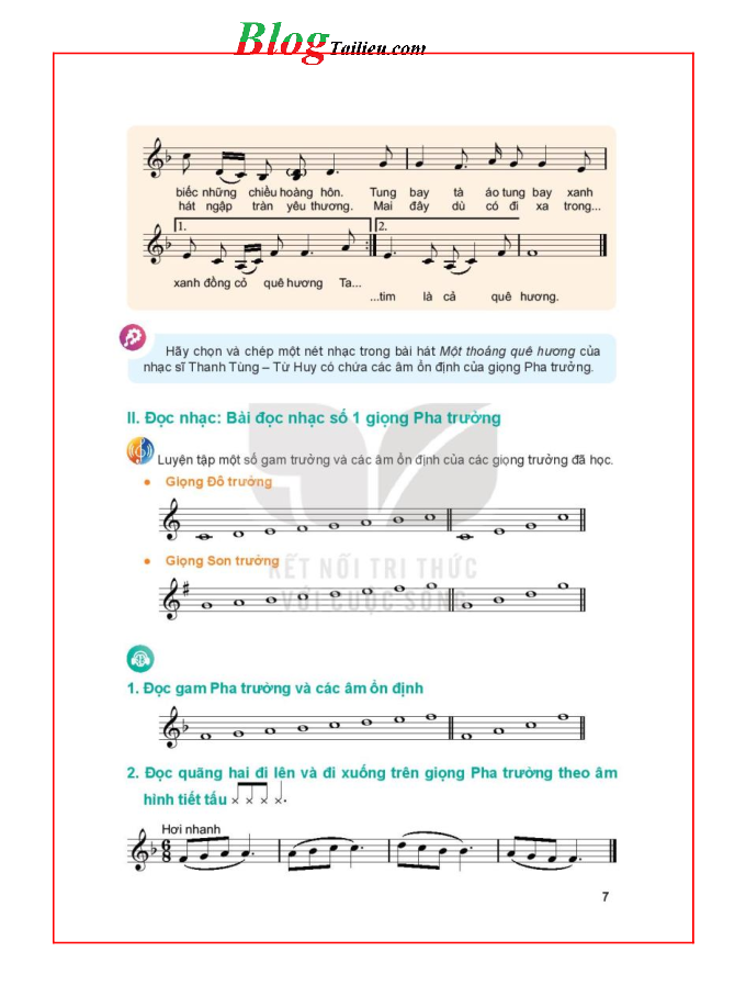 Âm nhạc lớp 11 Kết nối tri thức pdf (trang 7)