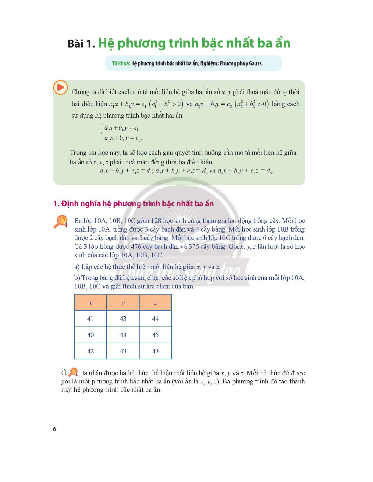 Chuyên đề học tập Toán 10 Chân trời sáng tạo pdf (trang 7)