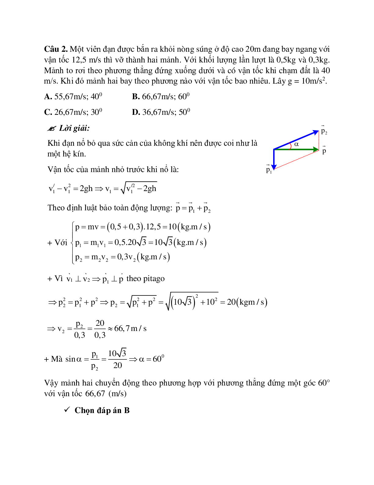Phương pháp giải và bài tập về Bài toán đạn nổ có đáp án (trang 4)