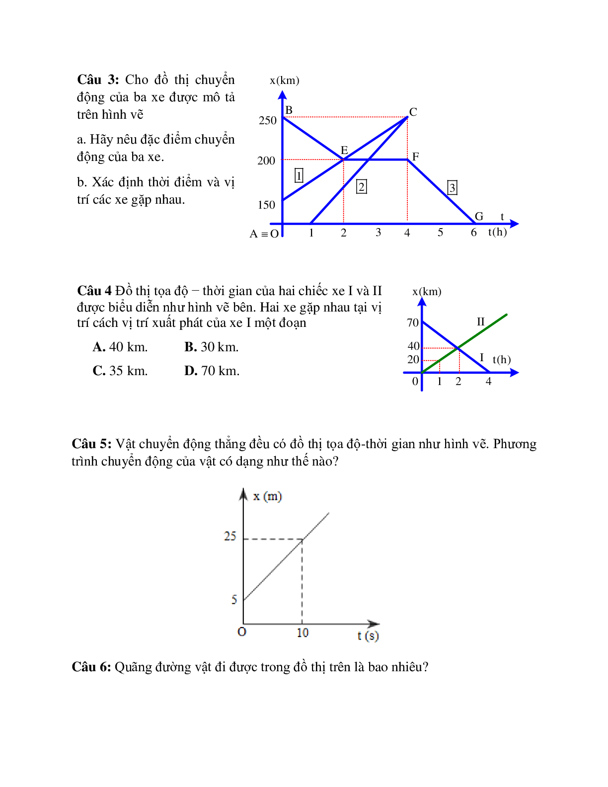 Phương pháp giải và bài tập về Bài toán đồ thị của chuyển động thẳng đều chọn lọc (trang 4)