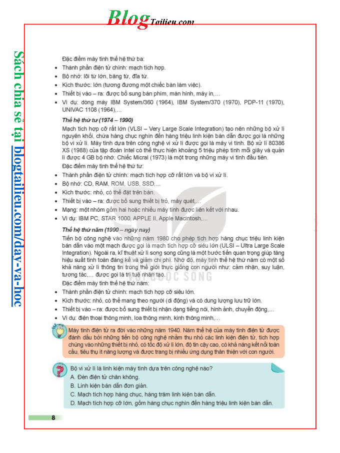 Tin học lớp 8 Kết nối tri thức pdf (trang 7)