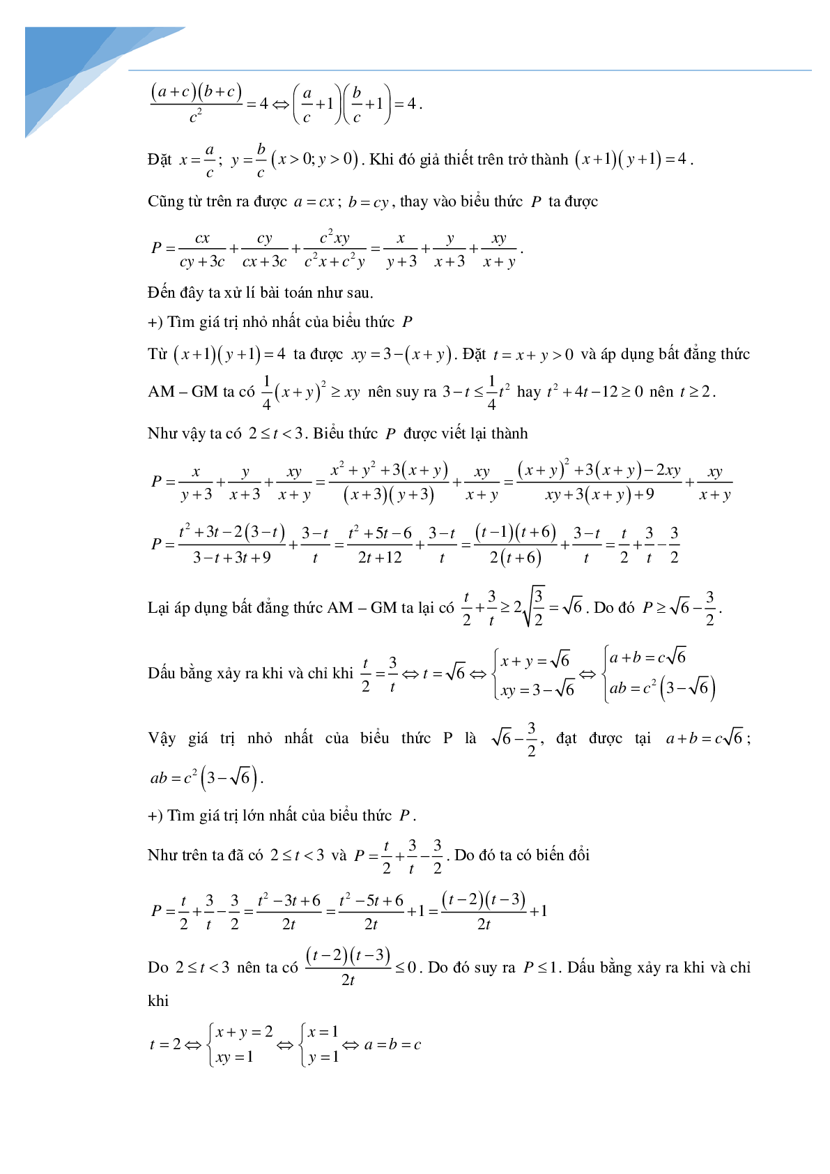 Các phương pháp chứng minh bất đẳng thức và tìm min max (trang 6)