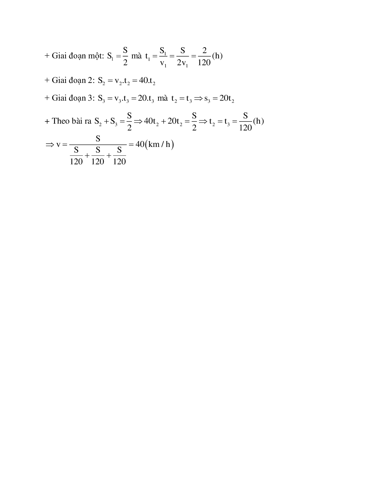 Phương pháp giải và bài tập về Xác định vận tốc trung bình. xác định các giá trị trong chuyển động thẳng đều (trang 9)