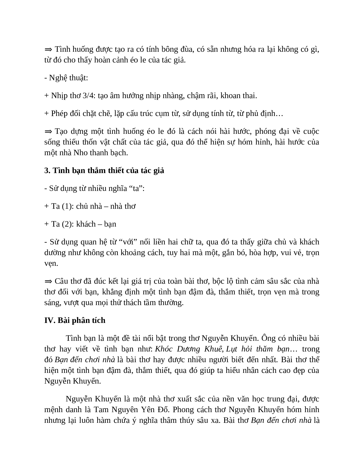 Sơ đồ tư duy bài Bạn đến chơi nhà dễ nhớ, ngắn nhất - Ngữ văn lớp 7 (trang 4)