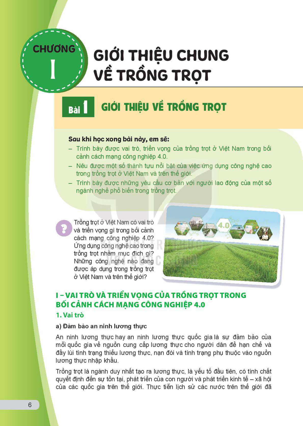 Công nghệ lớp 10 Công nghệ trồng trọt Kết nối tri thức pdf (trang 7)