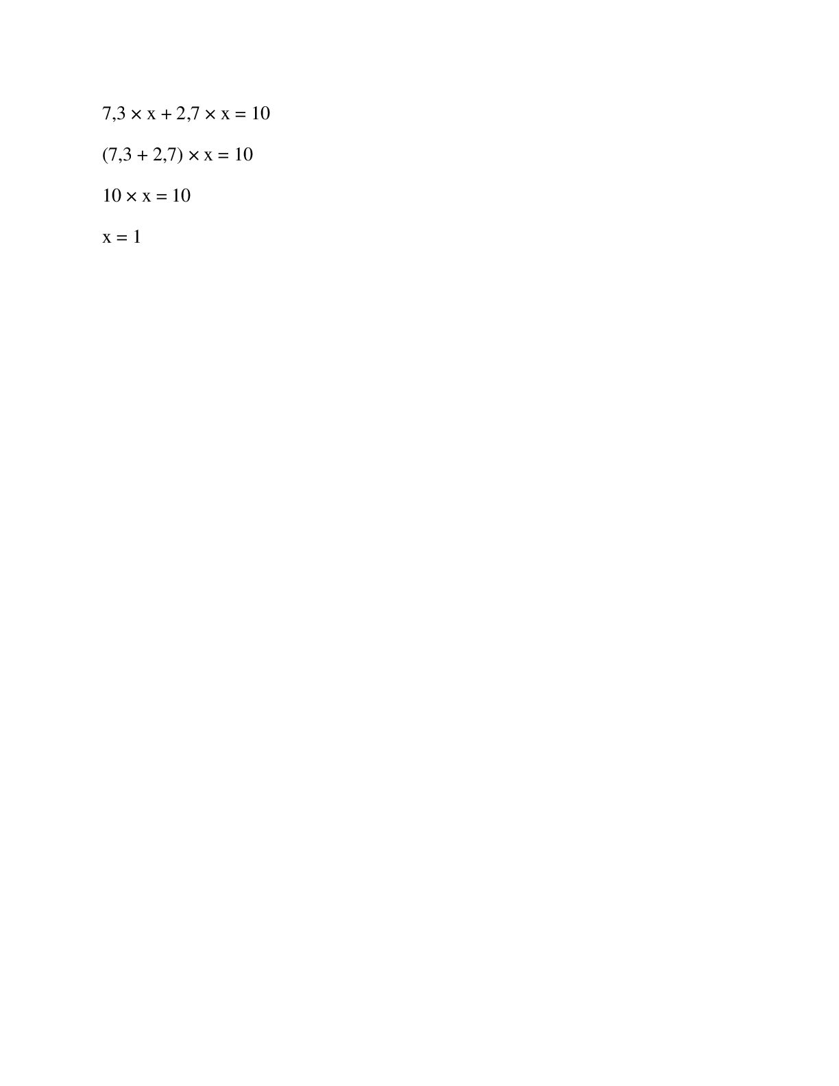 Tính nhẩm kết quả tìm x: 8,7 × x = 8,7 (trang 2)