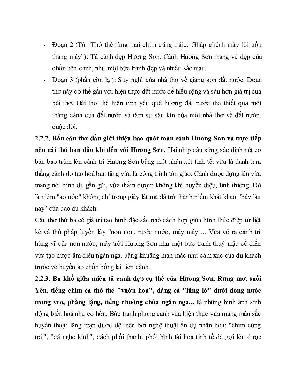 Soạn bài Bài ca phong cảnh Hương Sơn - ngắn nhất Soạn văn 11 (trang 3)
