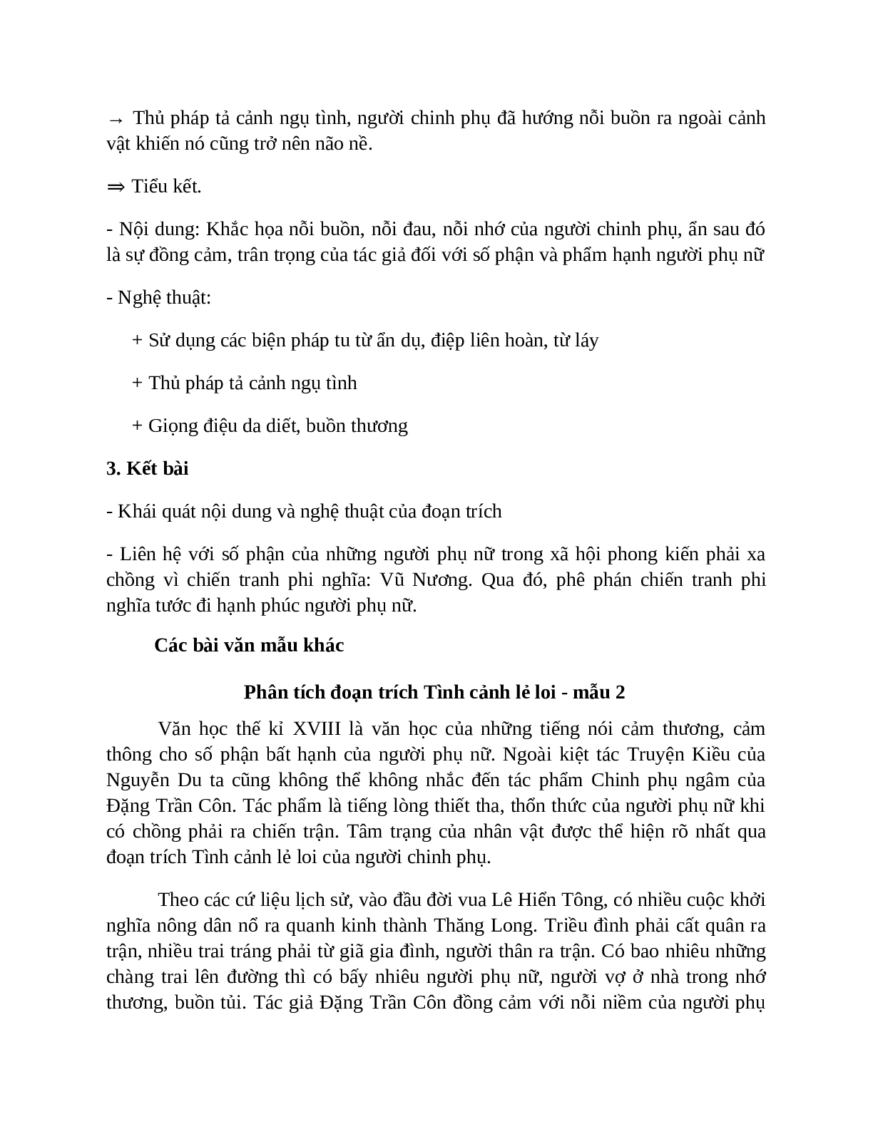 TOP 15 bài Phân tích Tình cảnh lẻ loi của người chinh phụ SIÊU HAY (trang 8)