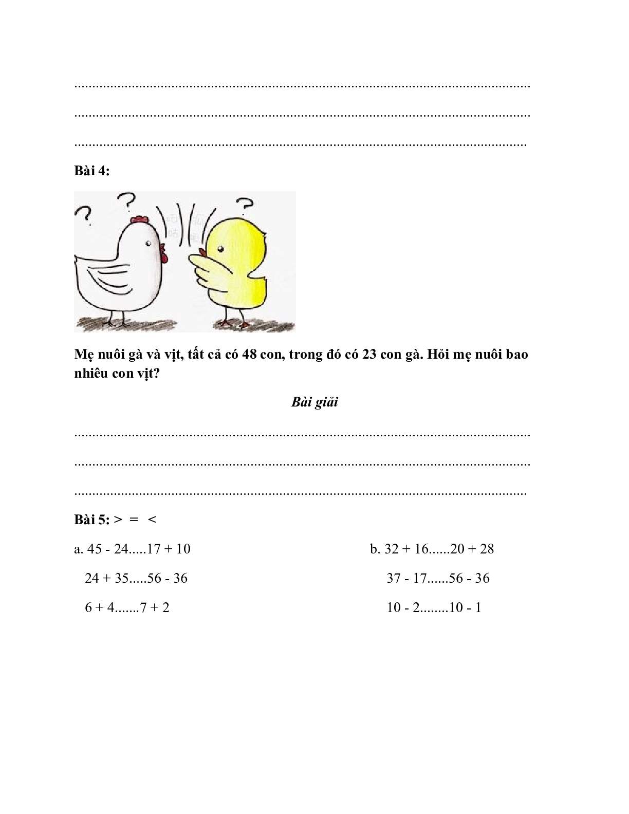 Đề ganh đua Ôn tập dượt môn Toán lớp 2 với đáp án (15 đề) (trang 2)