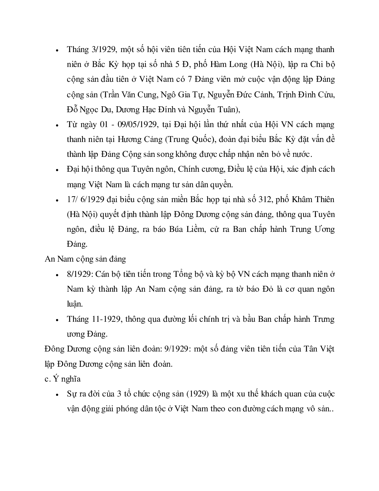 Lý thuyết môn Lịch sử 12 - bài 13: Phong trào dân tộc dân chủ ở Việt Nam từ năm 1925 đến năm 1930 mới nhất (trang 6)