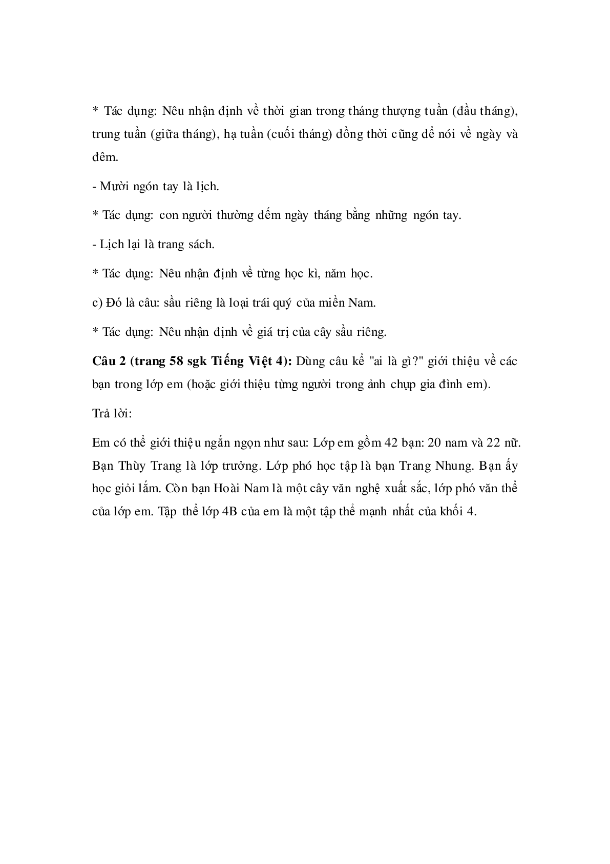 Soạn Tiếng Việt lớp 4: Luyện từ và câu: Câu kể: Ai là gì mới nhất (trang 3)