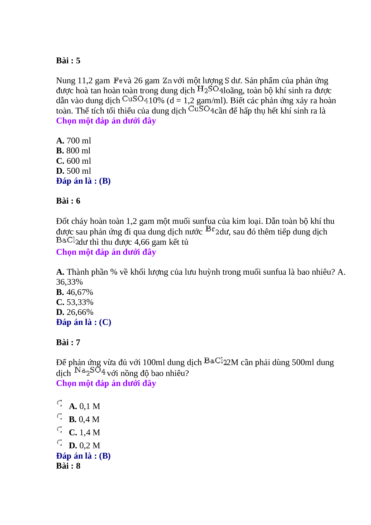 30 câu Trắc nghiệm Nito và Lưu huỳnh có đáp án 2023 – Hóa học lớp 11 (trang 2)