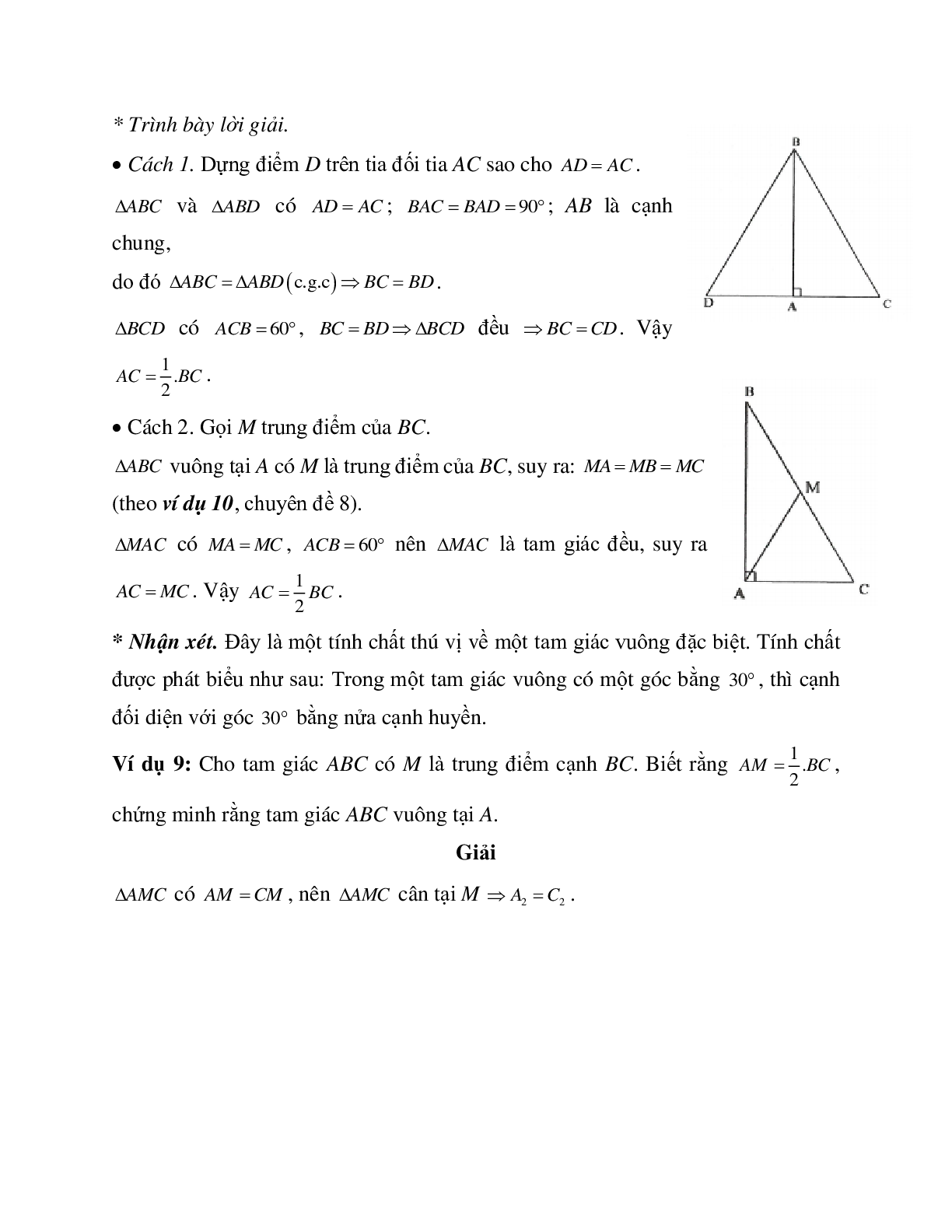 Phương pháp và bài tập về Tam giác cân - Tam giác đều có lời giải (trang 10)