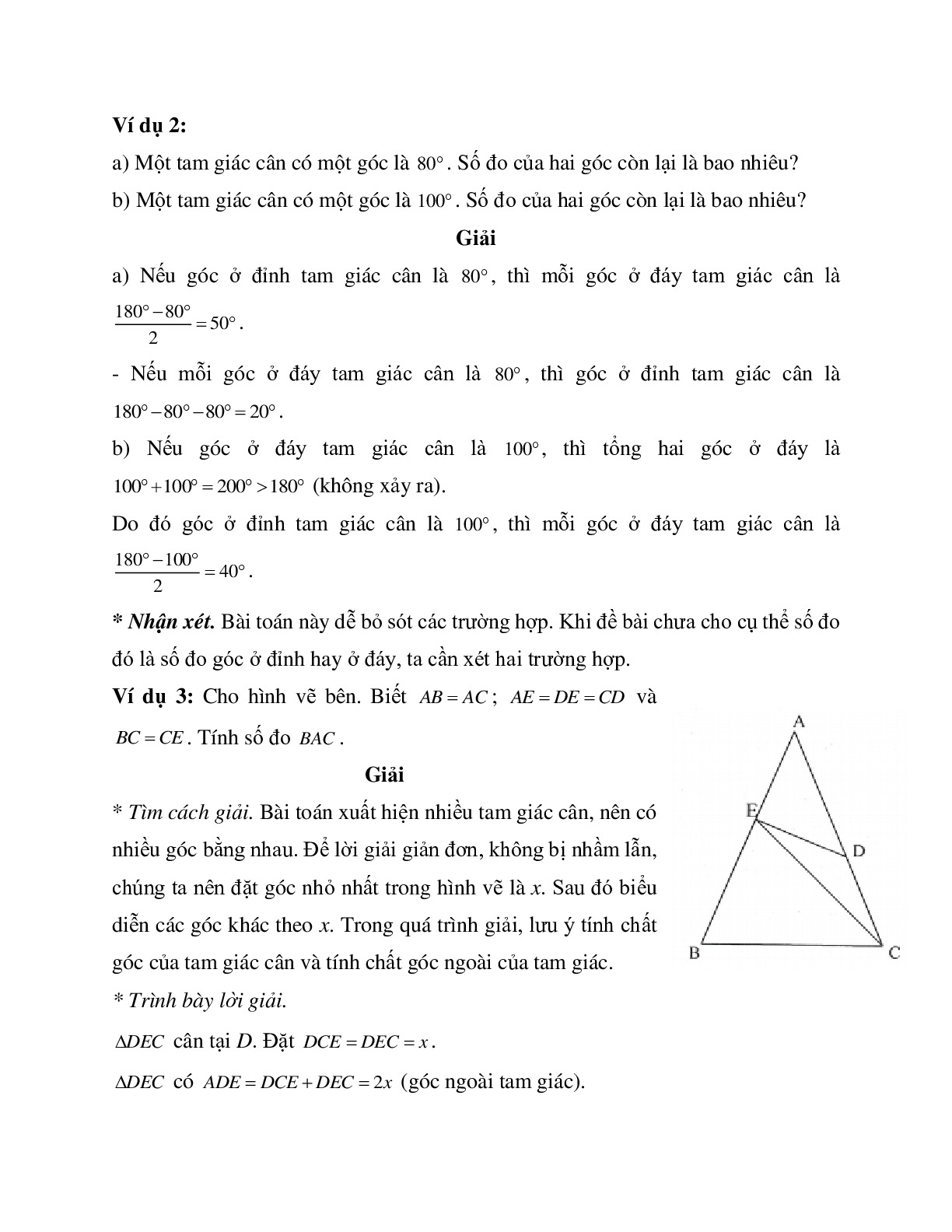 Phương pháp và bài tập về Tam giác cân - Tam giác đều có lời giải (trang 3)