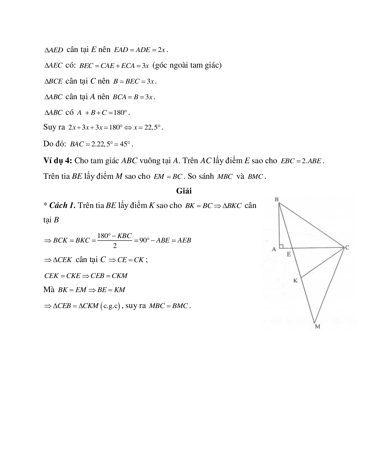 Phương pháp và bài tập về Tam giác cân - Tam giác đều có lời giải (trang 4)