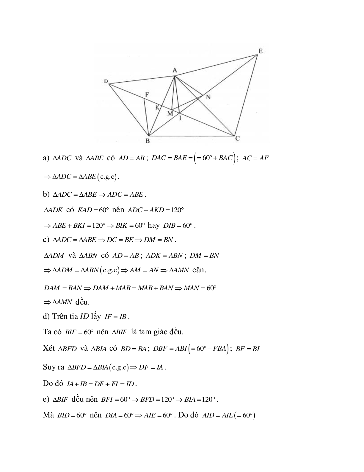 Phương pháp và bài tập về Tam giác cân - Tam giác đều có lời giải (trang 6)