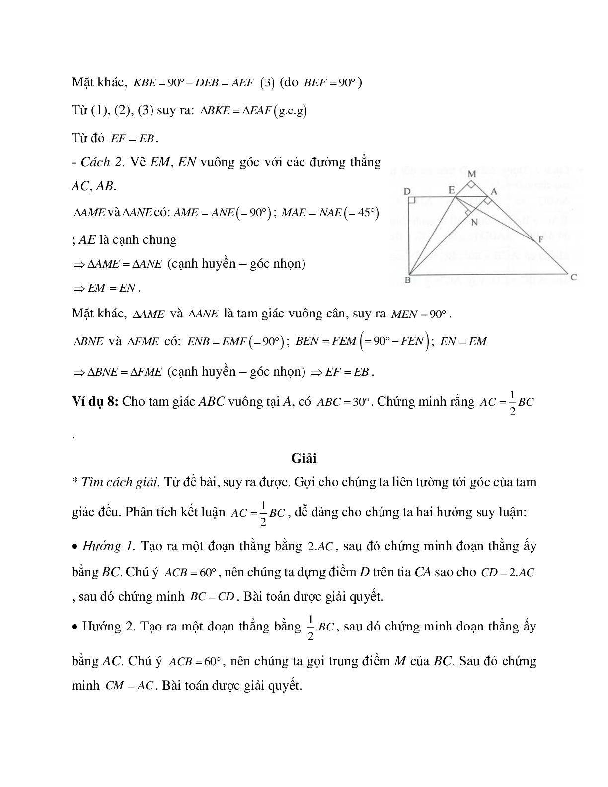 Phương pháp và bài tập về Tam giác cân - Tam giác đều có lời giải (trang 9)