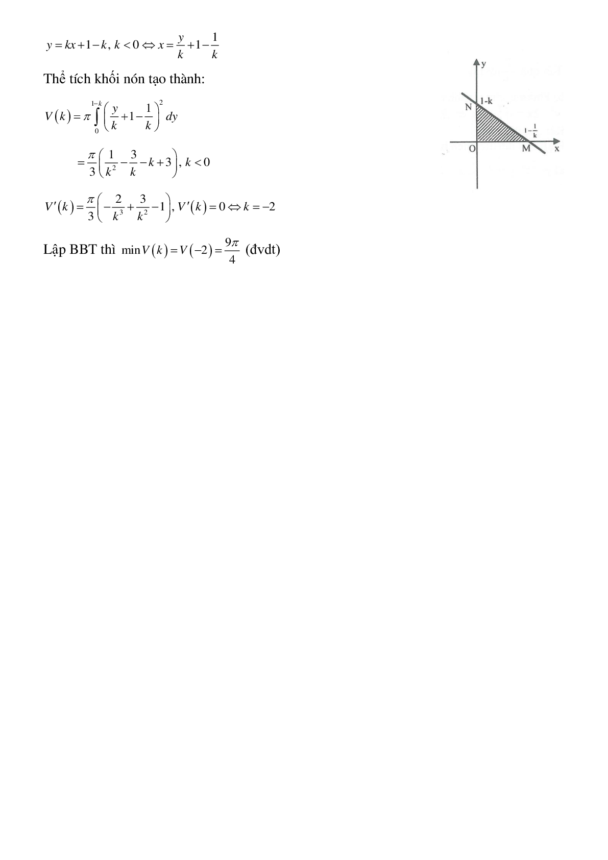 Dạng bài tập Ứng dụng tích phân tính thể tích khối tròn xoay (trang 8)