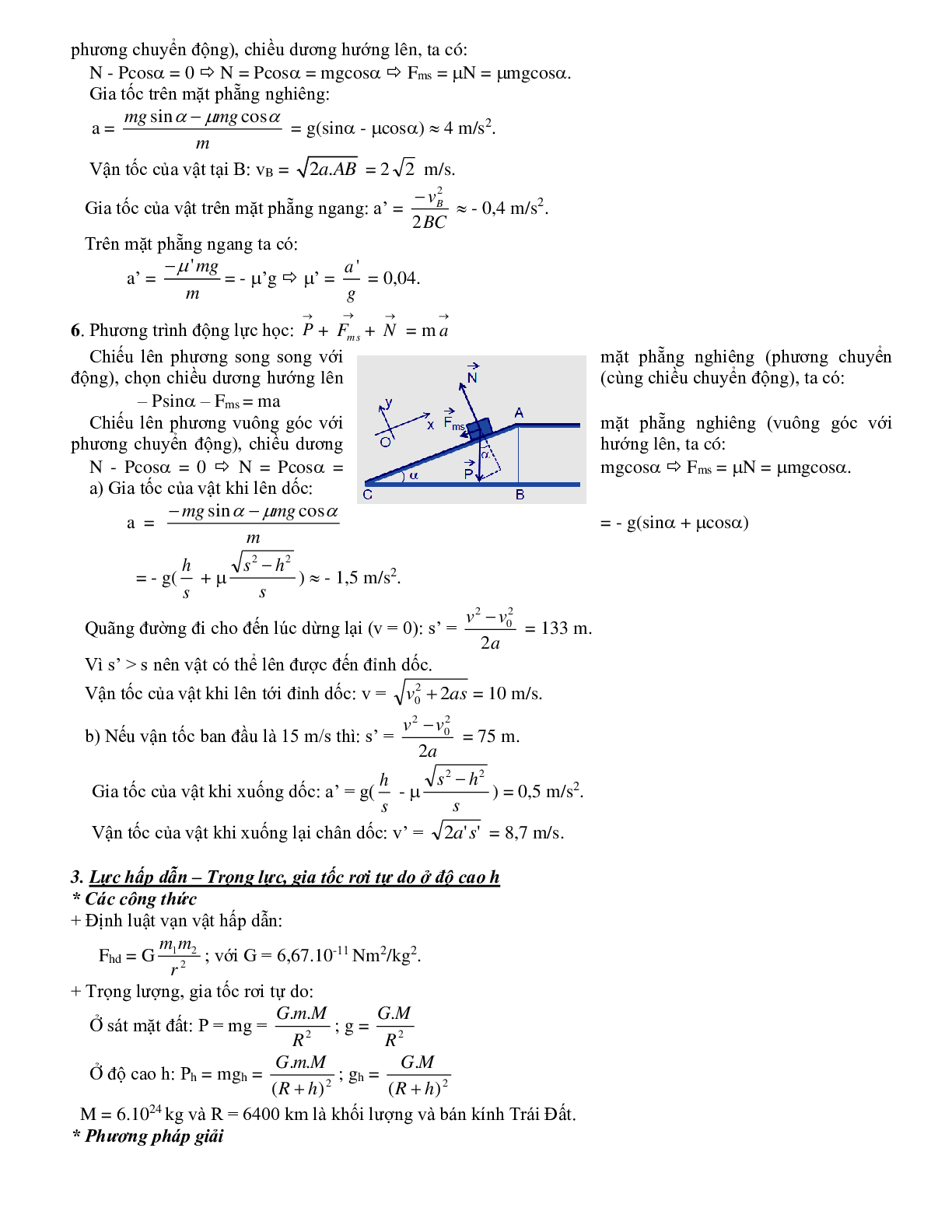 Các Dạng bài tập Động lực học chất điểm môn Vật lý lớp 10 (trang 7)