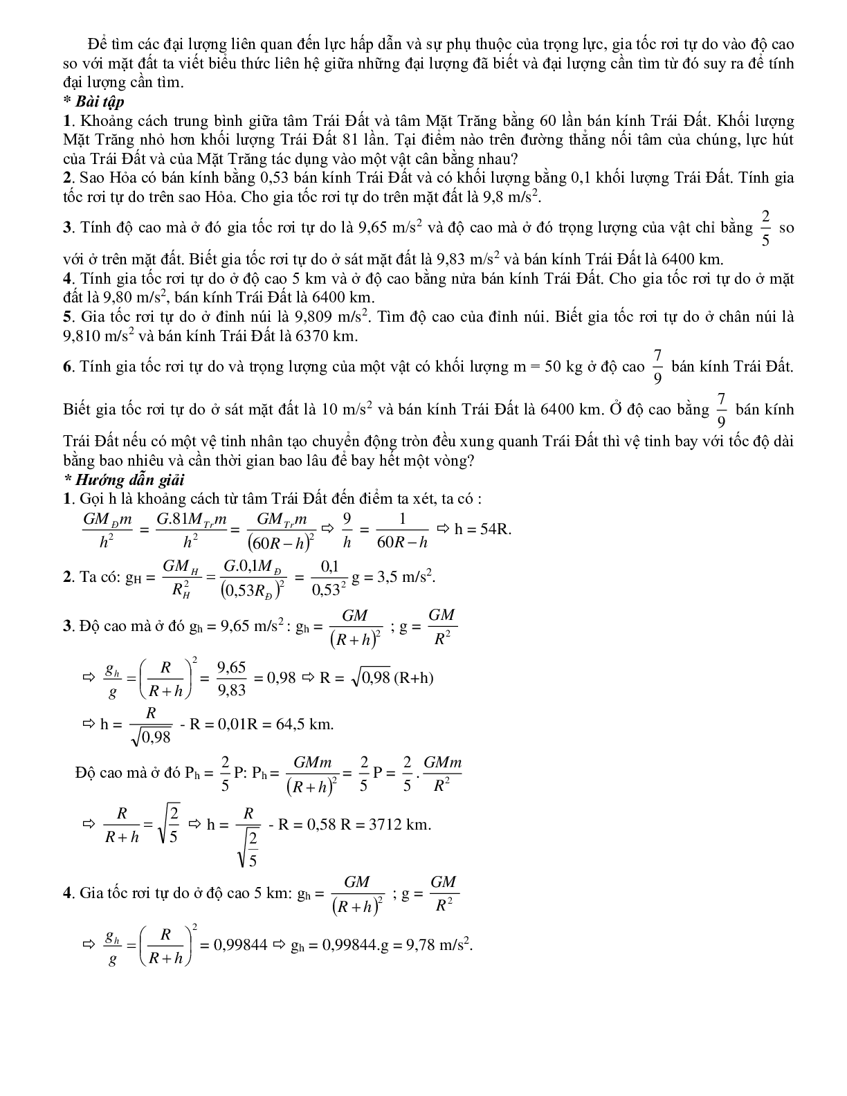 Các Dạng bài tập Động lực học chất điểm môn Vật lý lớp 10 (trang 8)