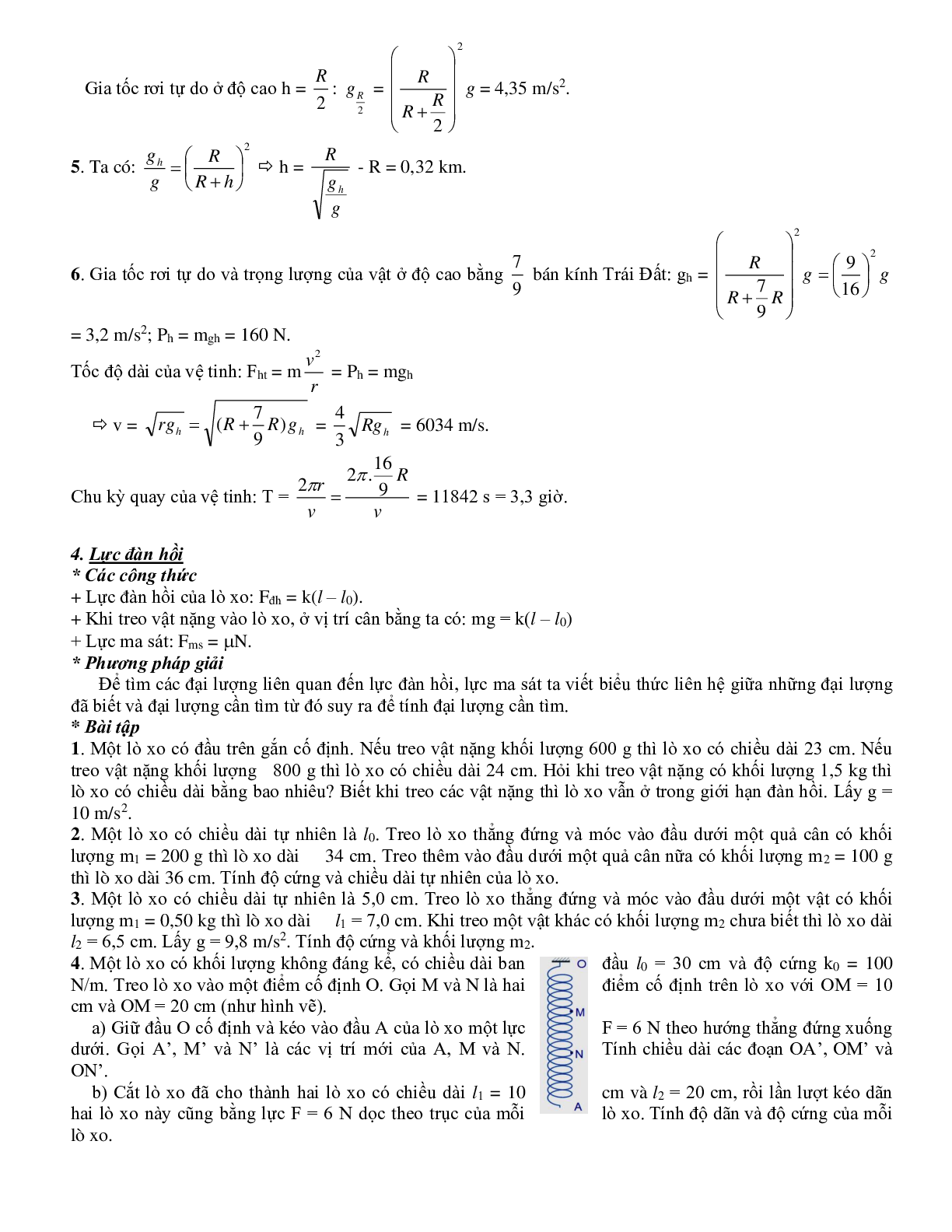Các Dạng bài tập Động lực học chất điểm môn Vật lý lớp 10 (trang 9)